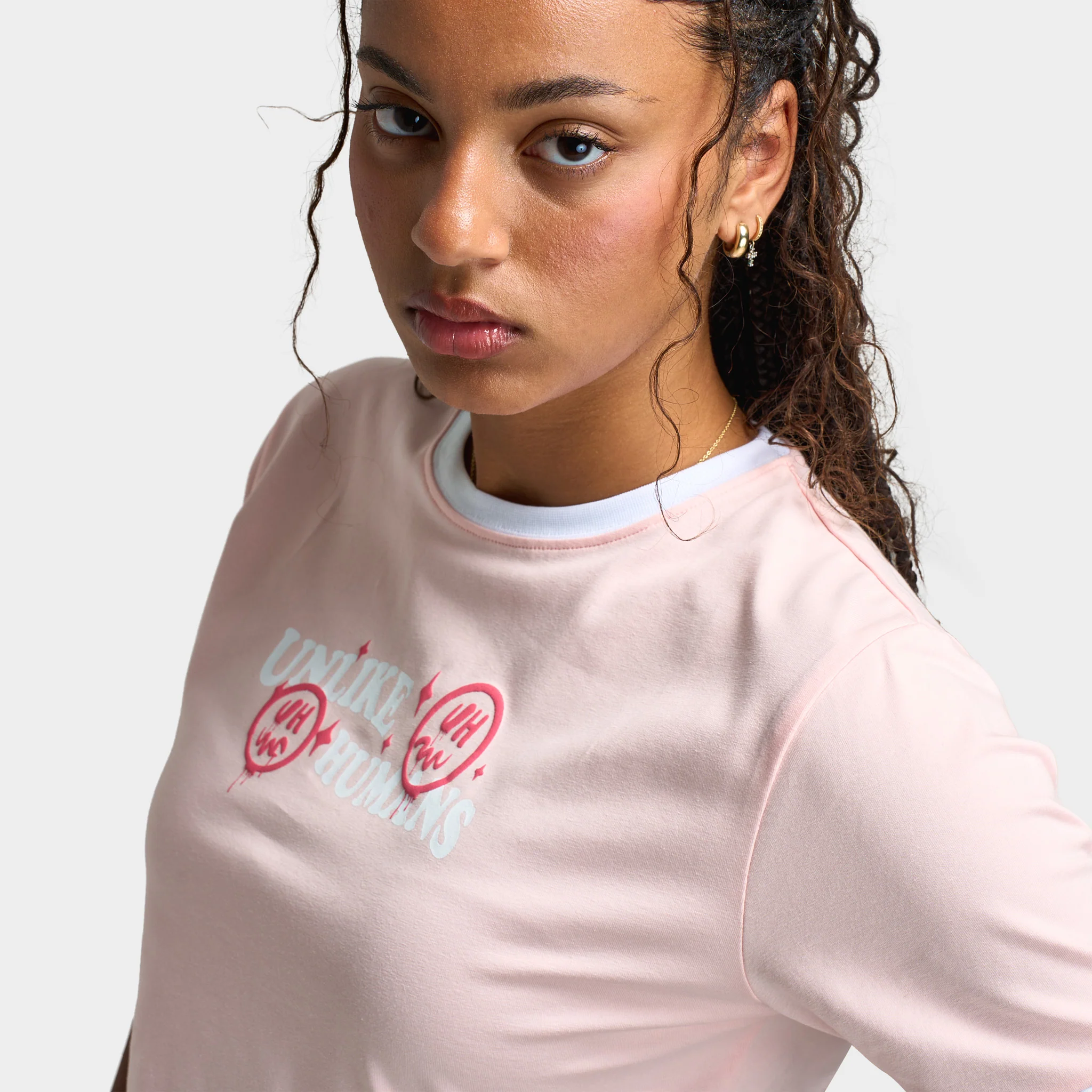 Unlike Humans Women's Slim Tee / Blossom - Image 4