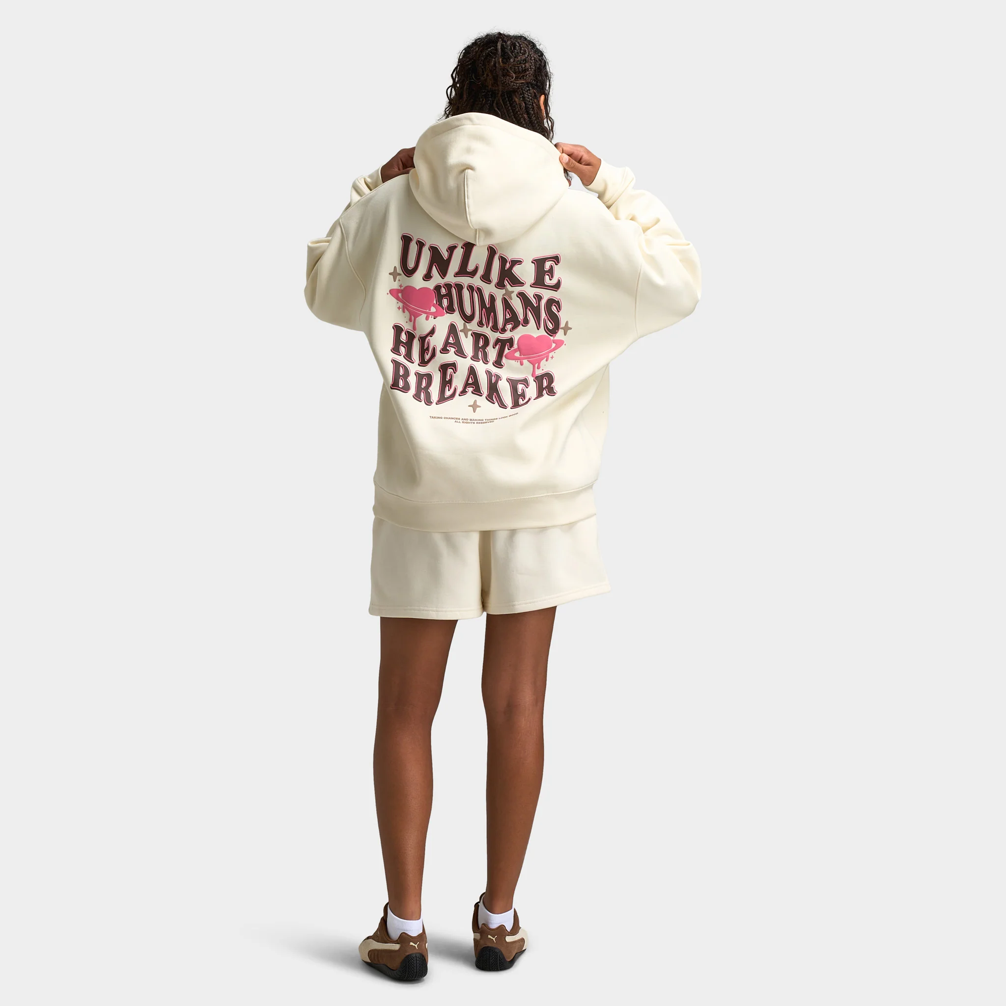 Unlike Humans Women's Wave Overhead Hoodie / Tofu - Image 5