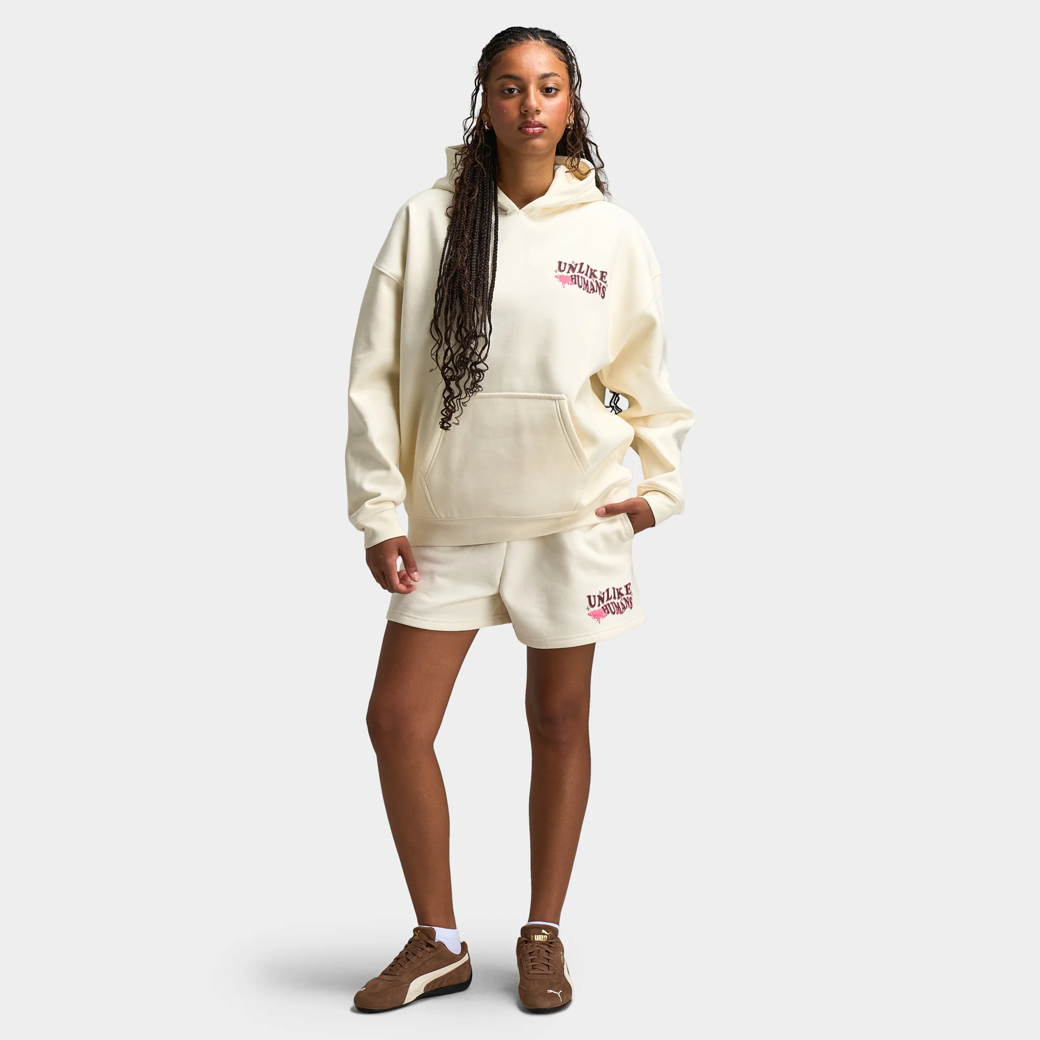 Unlike Humans Women's Wave Overhead Hoodie / Tofu - Image 6