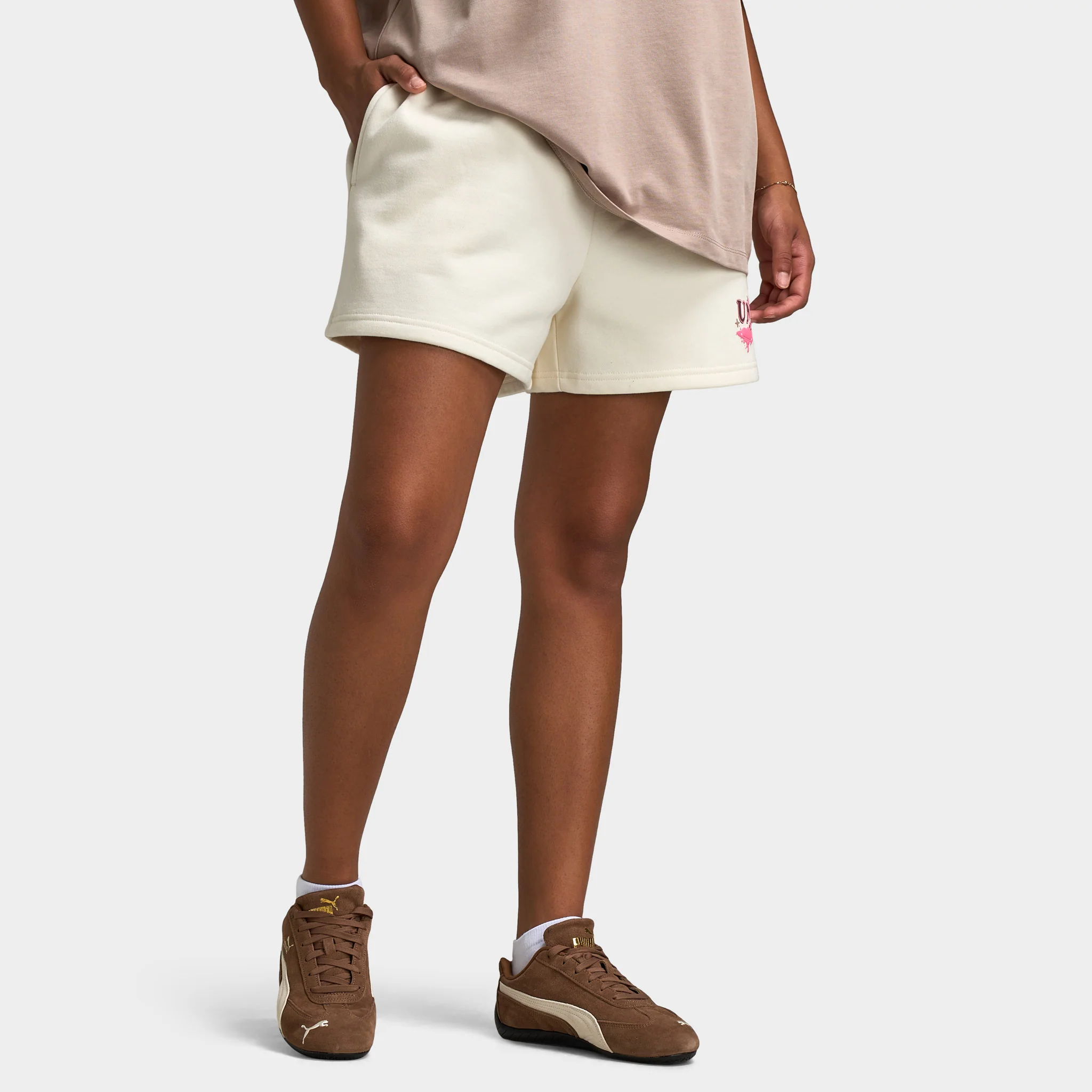 Unlike Humans Women's Wave Shorts / Tofu - Image 4