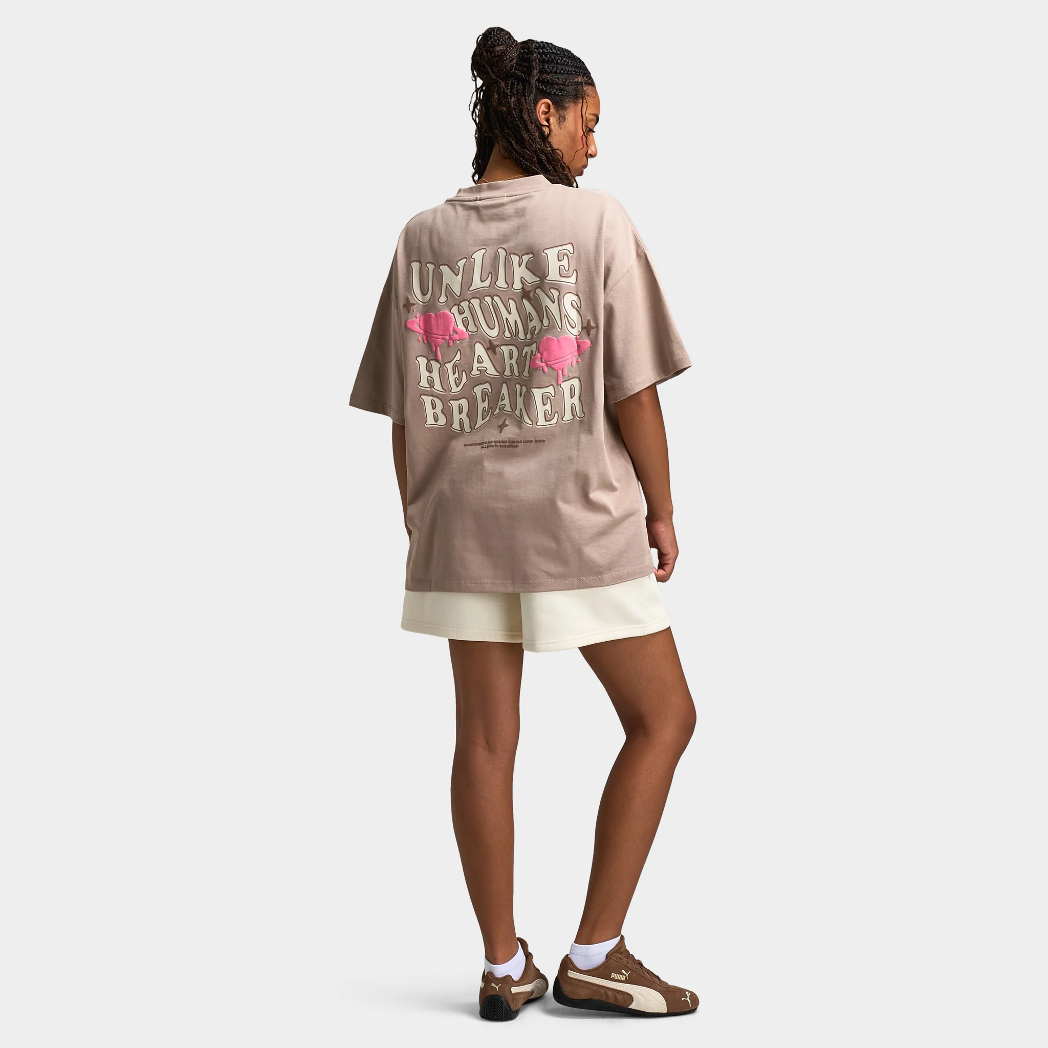 Unlike Humans Women's Wave Tee / Goat - Image 5