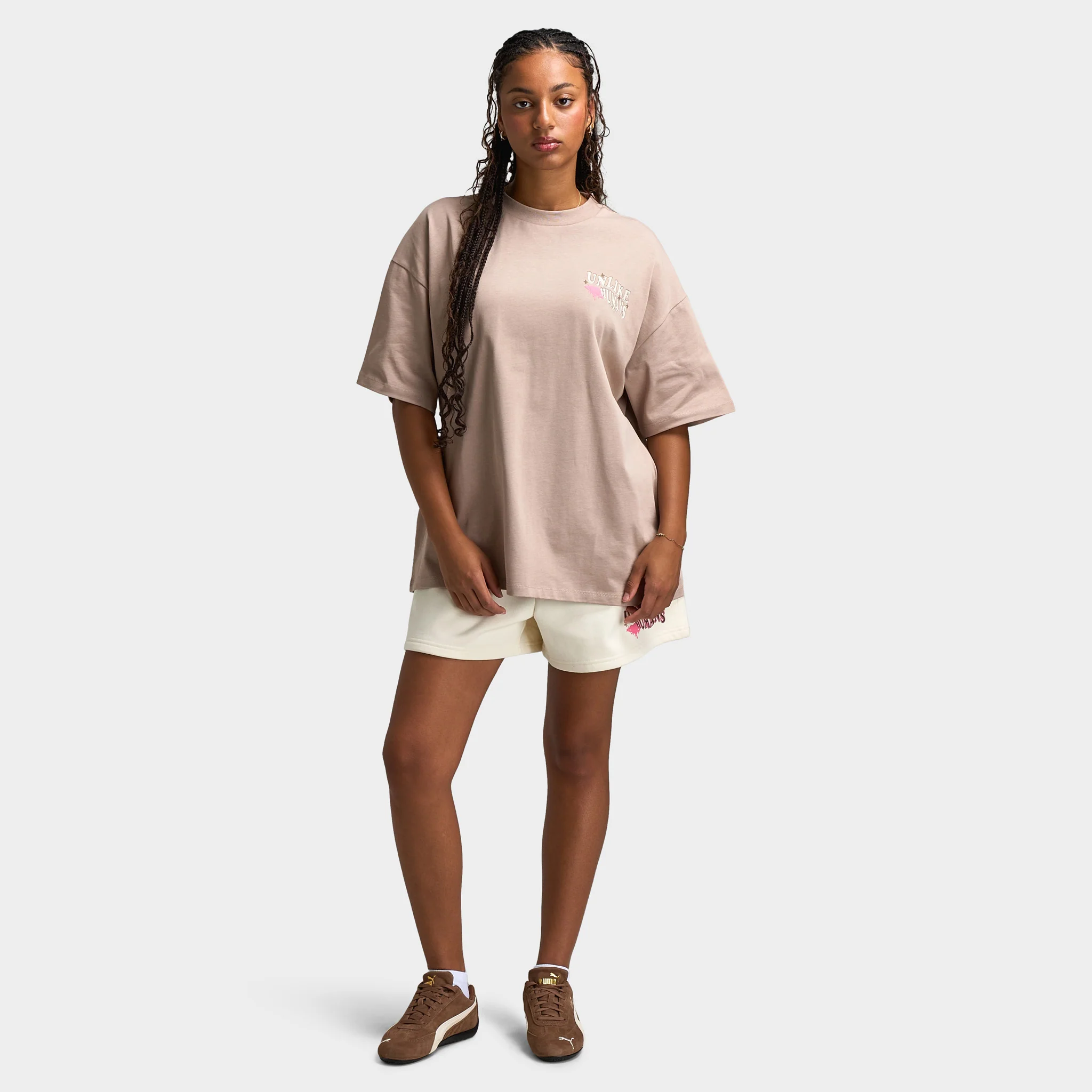 Unlike Humans Women's Wave Tee / Goat - Image 6