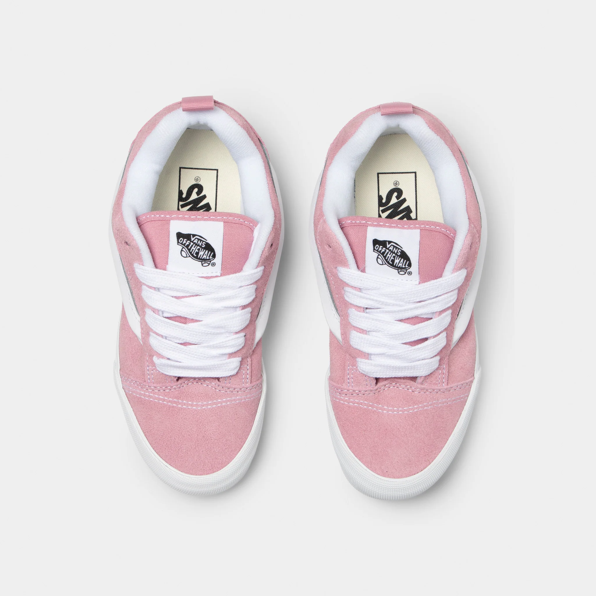 Vans Juniors' Knu Skool Pink Dawn / White - Image 5