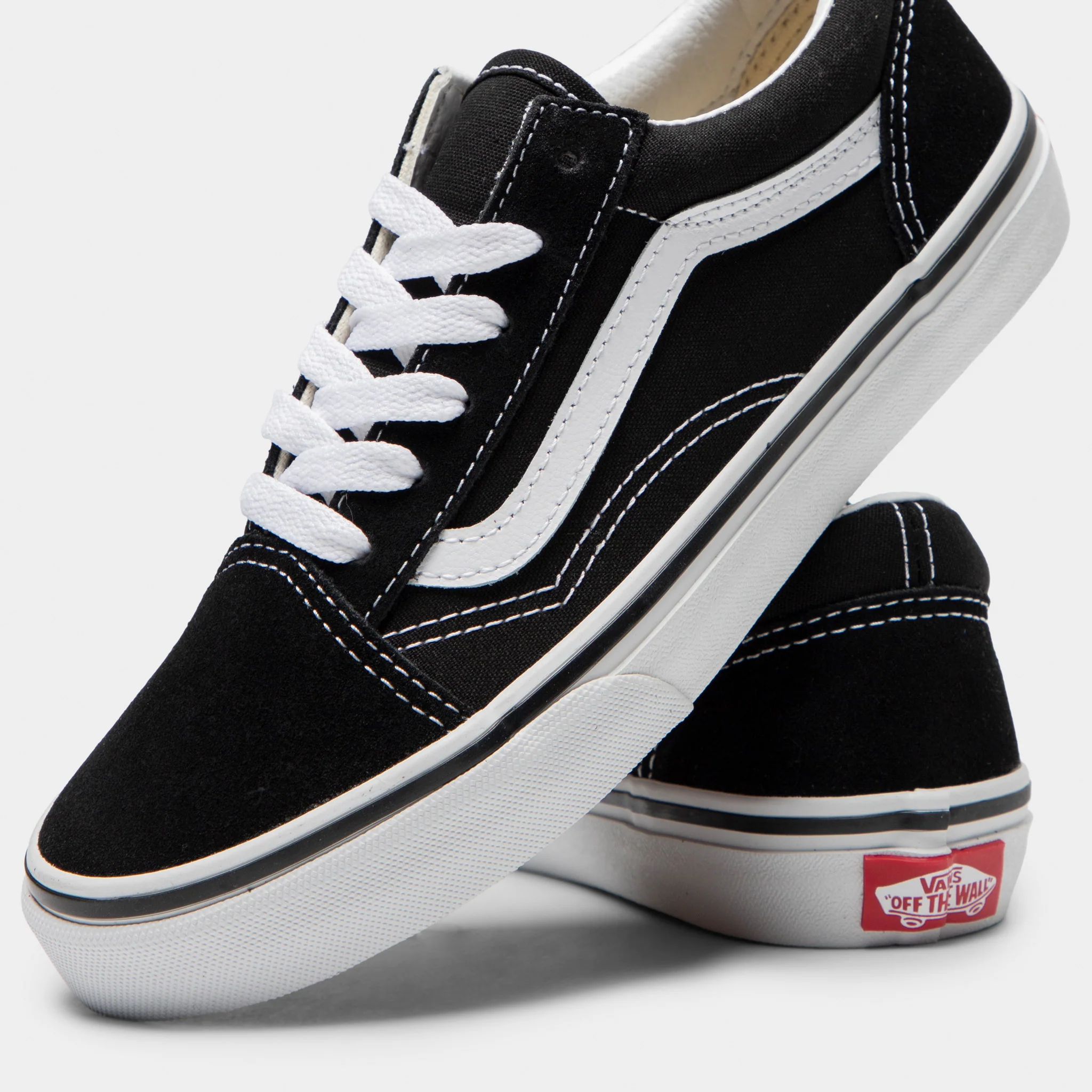 Vans Juniors' Old Skool Black / White - Image 3