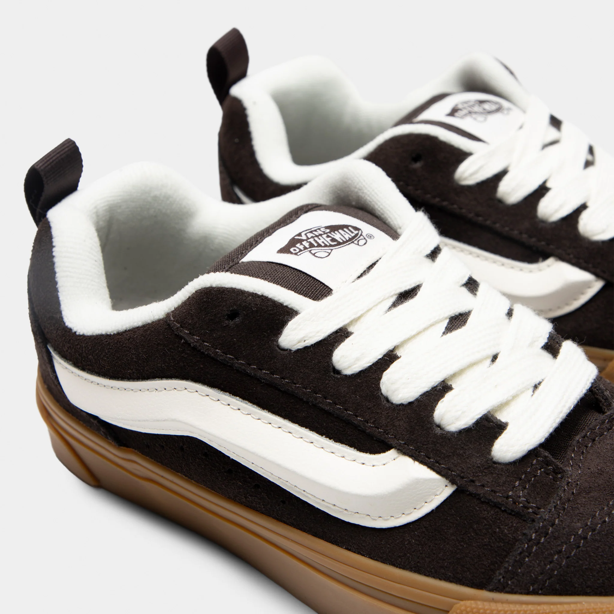 Vans Knu Skool Brown / White - Gum - Image 3
