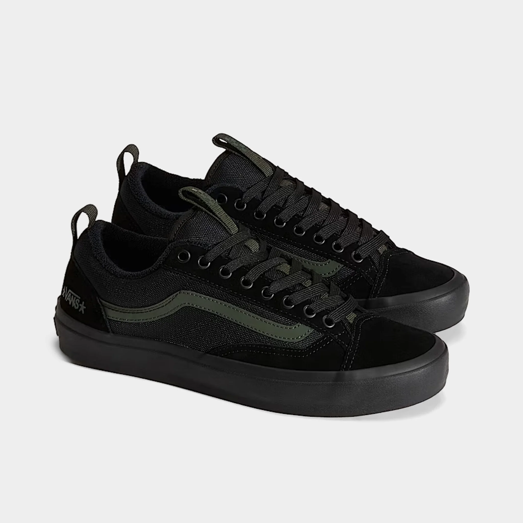 Vans Old Skool 36 + Atiba Black / Dark Green - Image 2
