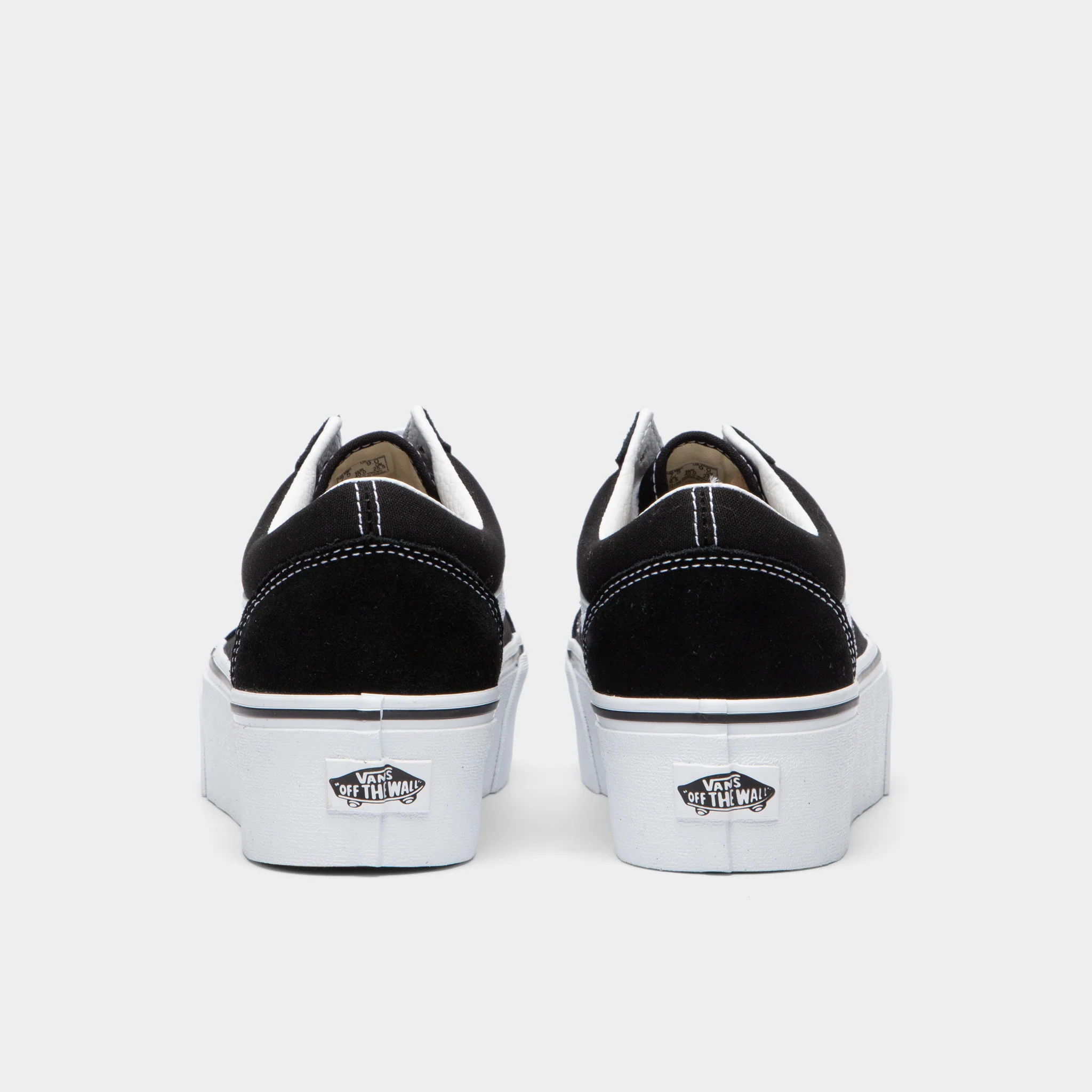 Vans Old Skool Stackform Suede / Canvas Black - True White - Image 4