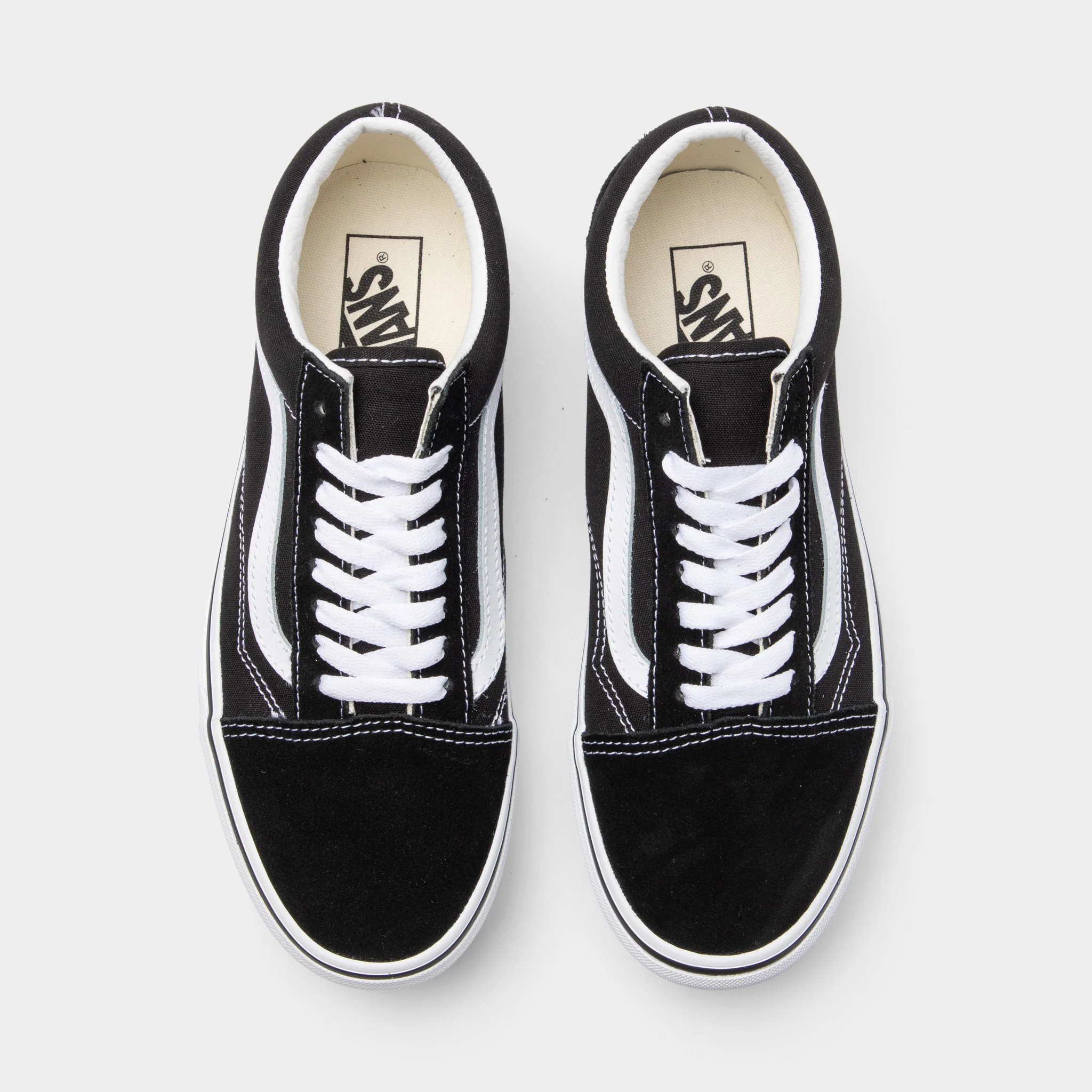 Vans Old Skool Stackform Suede / Canvas Black - True White - Image 5