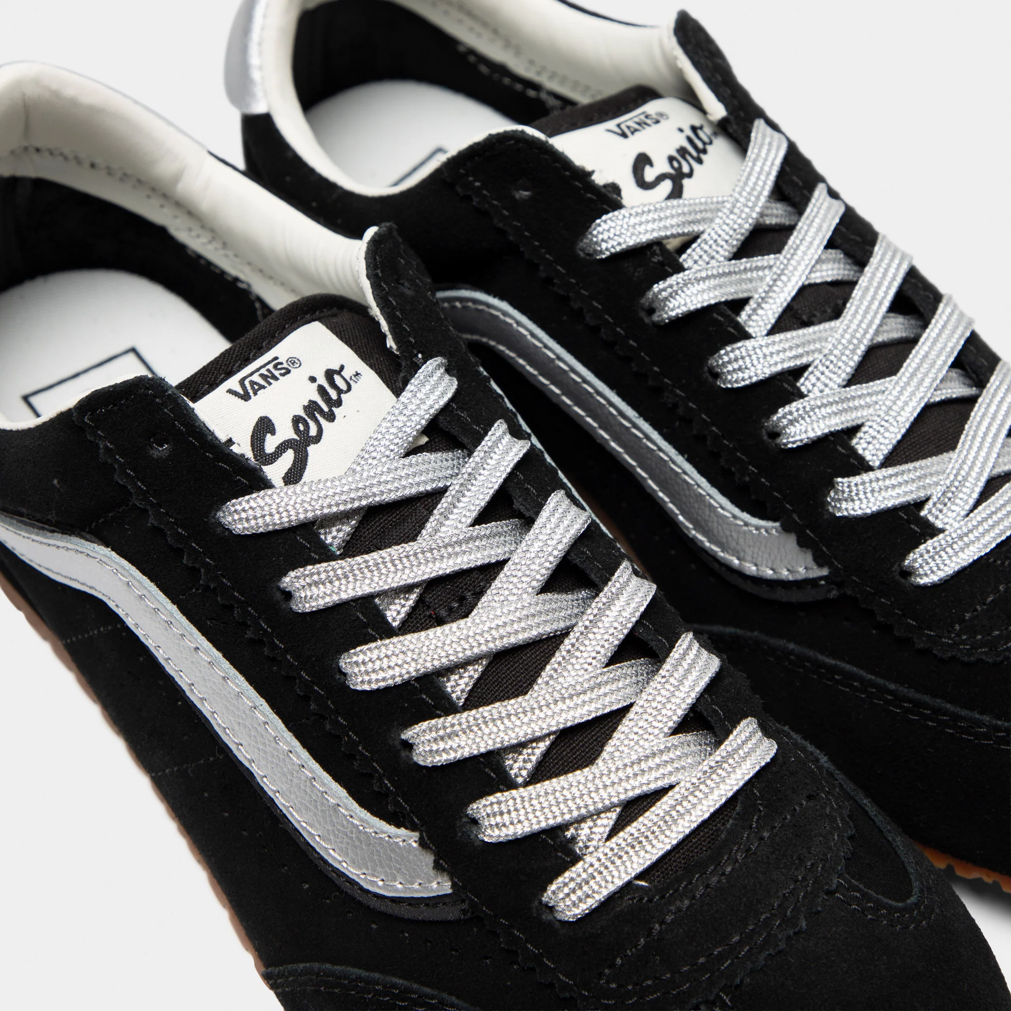 Vans Super Lowpro / Suede Black - Silver - Image 3